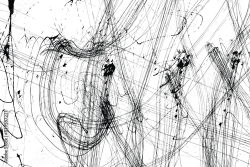 Random grunge scribbles drawing and writing background. Grunge abstract backdrops made of crazy chaotic drunk hand drawn scribble sketch burst texture. Sketchy school notebook ink drawing doodles.