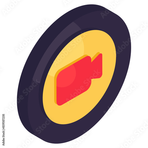 Vector design of video camera, photographic equipment