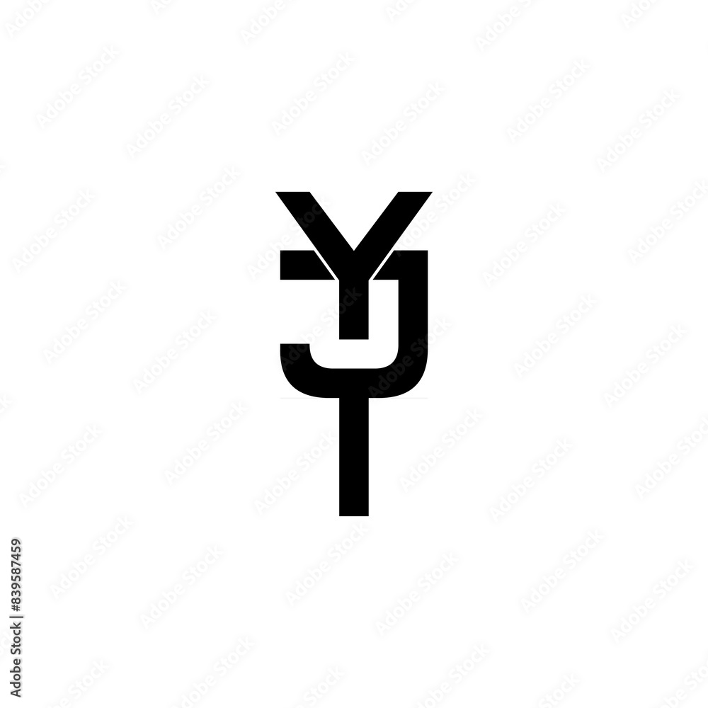yjt lettering initial monogram logo design yjt lettering initial monogram logo design