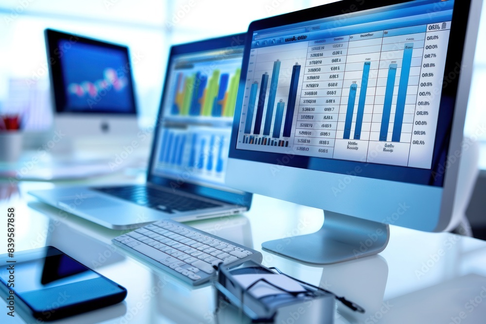 Professional dual monitor workstation setup Professional dual monitor workstation setup