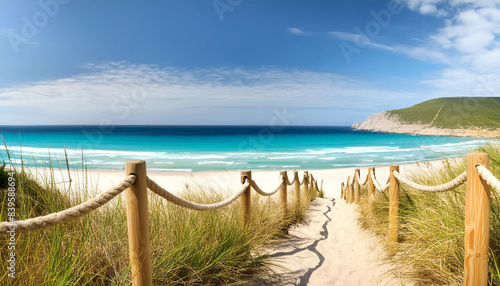 Weg zum Strand, Meerblick