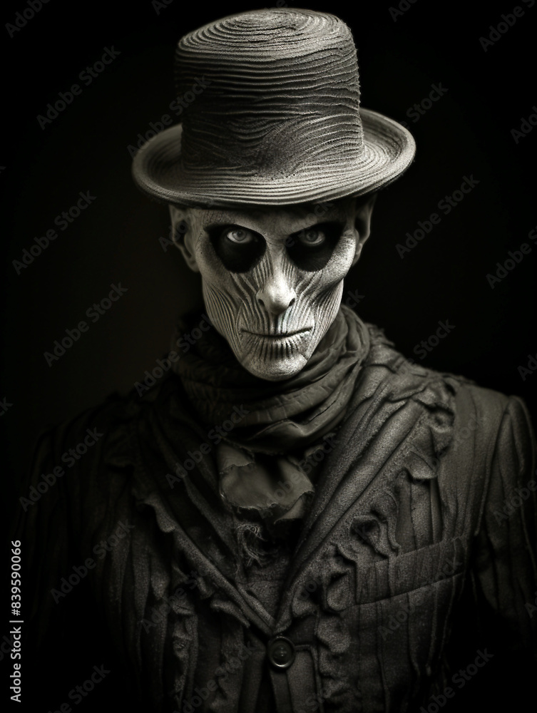 portrait of an evil man in a hat portrait of an evil man in a hat