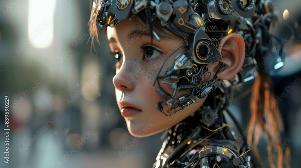 A robot kid in the future A robot kid in the future