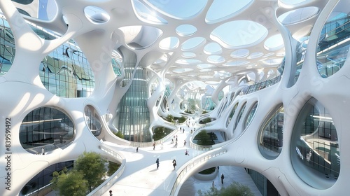 Innovative building design with virtual reality overlays © vie_art