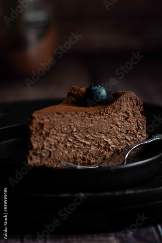 Chocolate cheesecake san sebastian
