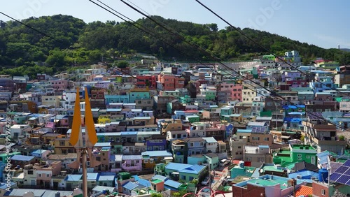 Beatiful View on Gamcheon Culture Village in Busan, South Korea
