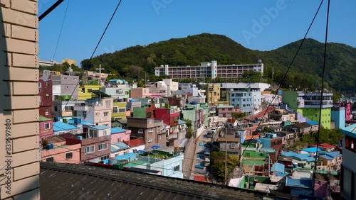 Beatiful View on Gamcheon Culture Village in Busan, South Korea