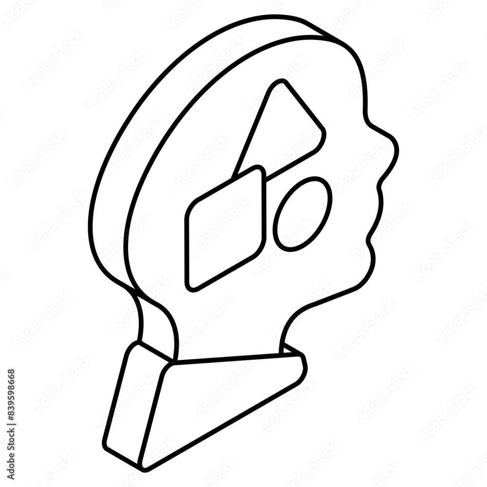 Modern design icon of artist Modern design icon of artist