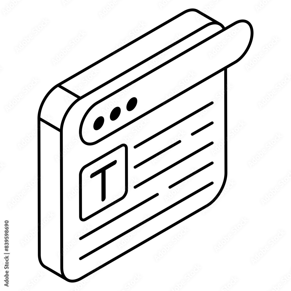 Trendy design icon of content writing Trendy design icon of content writing
