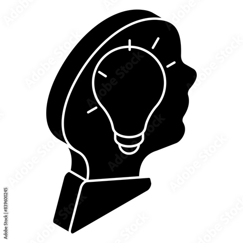 An icon design of creative mind