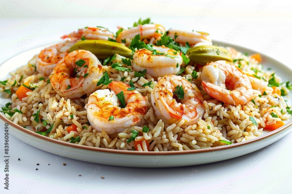 Colorful Cajun Rice Salad with Plump Shrimp Colorful Cajun Rice Salad with Plump Shrimp