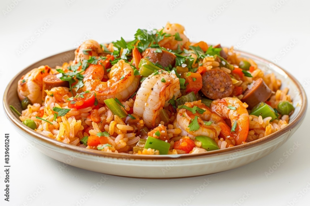 Delicious Cajun Jambalaya with Sausage, Chicken, and Shrimp Delicious Cajun Jambalaya with Sausage, Chicken, and Shrimp