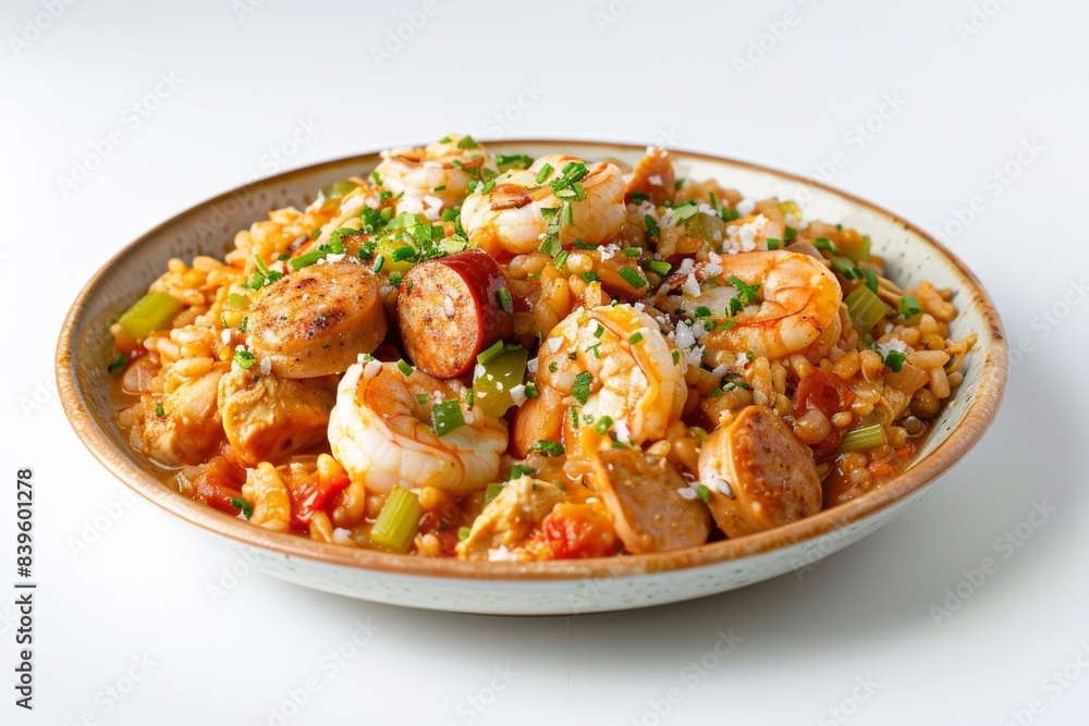 Authentic Cajun Jambalaya with Creole Seasoning, Shrimp, and Rice Authentic Cajun Jambalaya with Creole Seasoning, Shrimp, and Rice