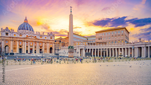 Canvas Print A panoramic view of St