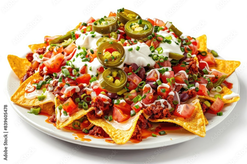 Loaded Nachos Nachos with toppings such as cheese, jalapenos, and sour cream Loaded Nachos Nachos with toppings such as cheese, jalapenos, and sour cream
