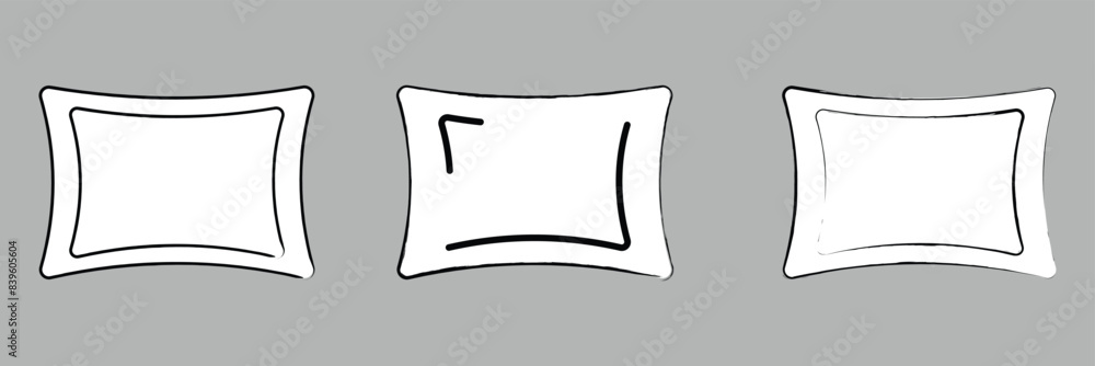 Pillow icon vector illustration isolated on grey background. Pillow icon vector, filled flat sign, solid pictogram isolated on white. Symbol, logo illustration. Vector illustration. Eps file 102. Pillow icon vector illustration isolated on grey background. Pillow icon vector, filled flat sign, solid pictogram isolated on white. Symbol, logo illustration. Vector illustration. Eps file 102.