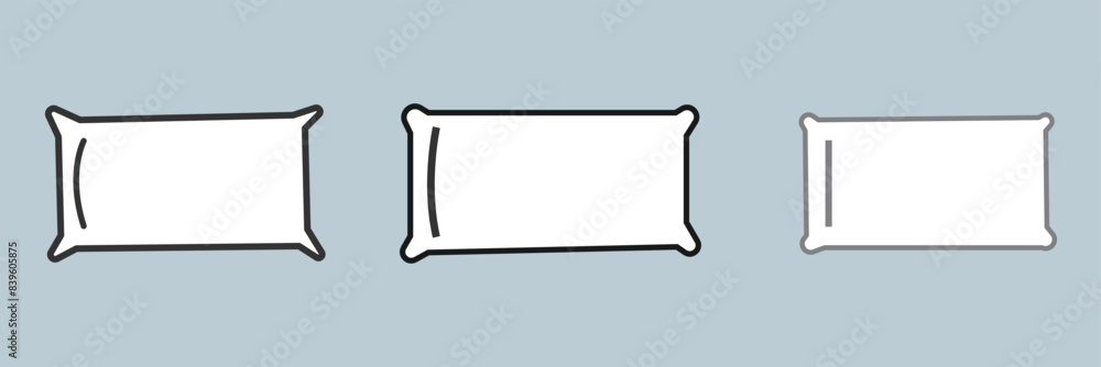 Pillow icon. Single flat icon on different color background. Vector illustration. Pillow sign and symbol. Vector illustration. Eps file 117. Pillow icon. Single flat icon on different color background. Vector illustration. Pillow sign and symbol. Vector illustration. Eps file 117.