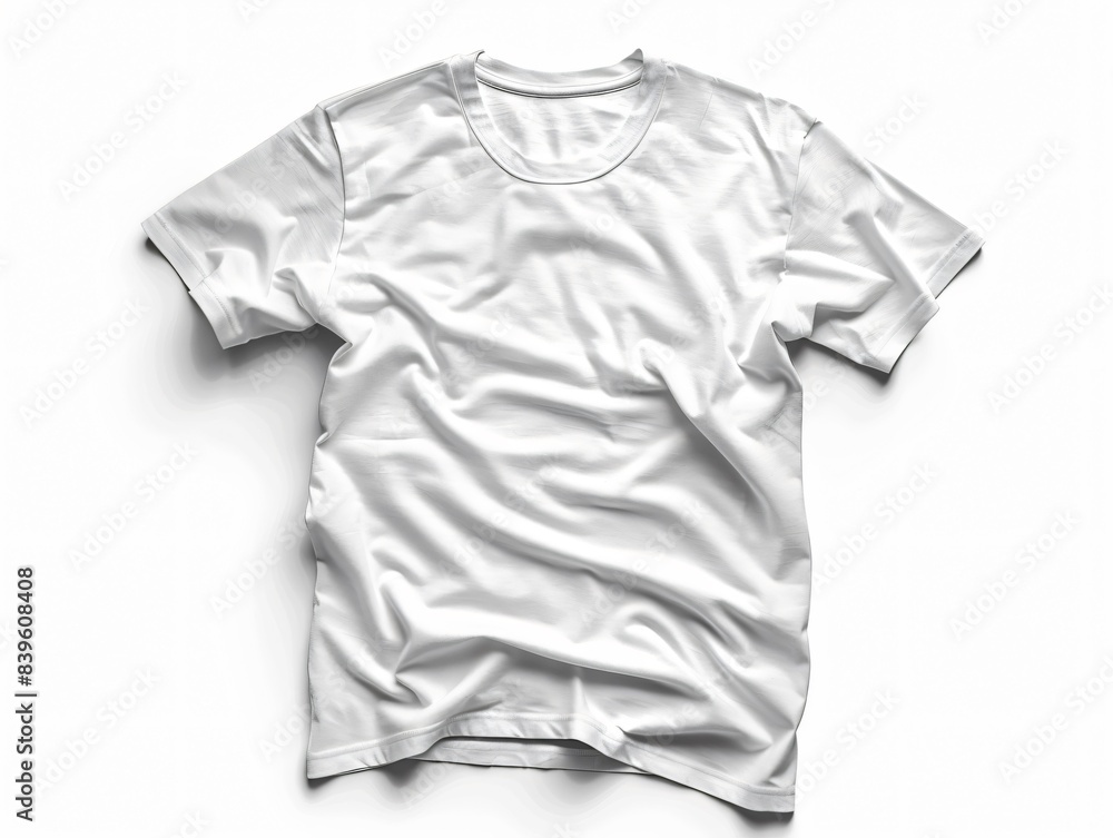 Close-up white shirt on white surface Close-up white shirt on white surface
