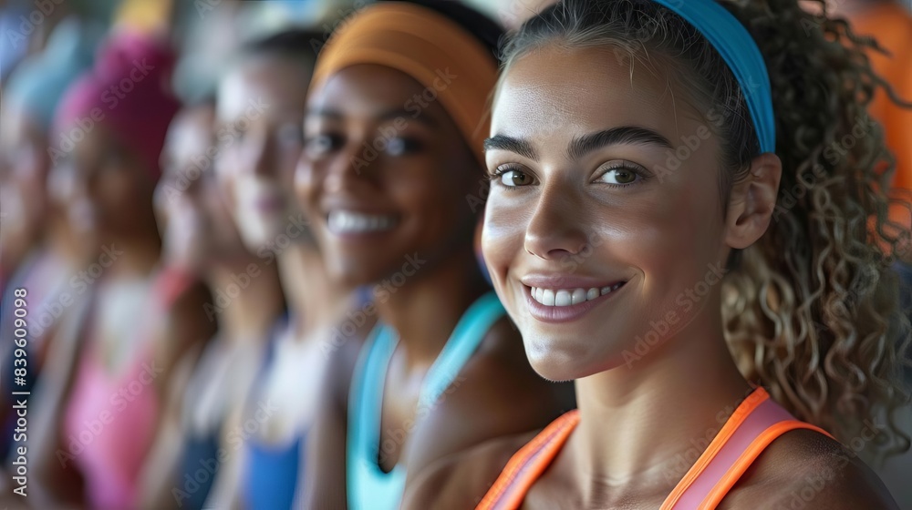 Diverse group of people using wearable health monitors Diverse group of people using wearable health monitors