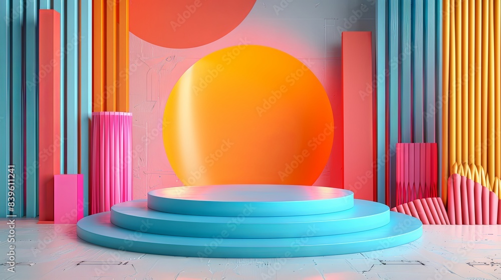 Geometry shape podium background for product Geometry shape podium background for product