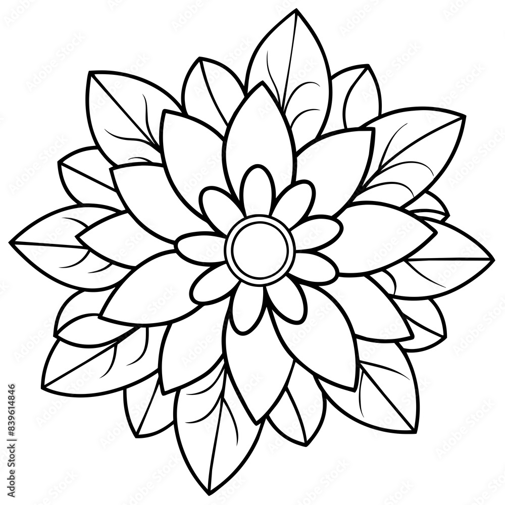 illustration of a flower illustration of a flower