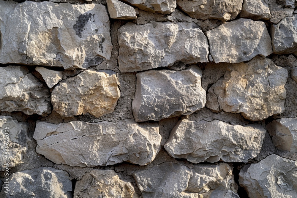 Clock on stone wall Clock on stone wall
