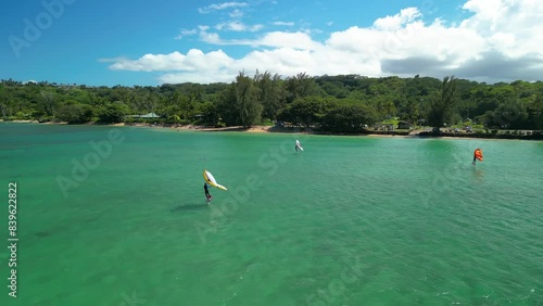 aerial view of the bay in Hawaii