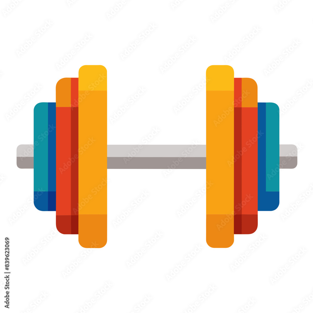 Fitness Dumbbell Vector Illustration Icon Fitness Dumbbell Vector Illustration Icon