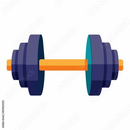 Fitness Dumbbell Vector Illustration Icon