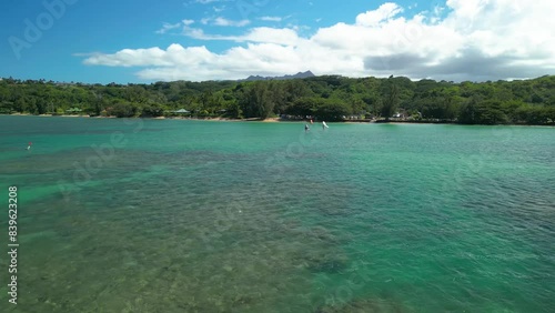 aerial view of the bay in Hawaii