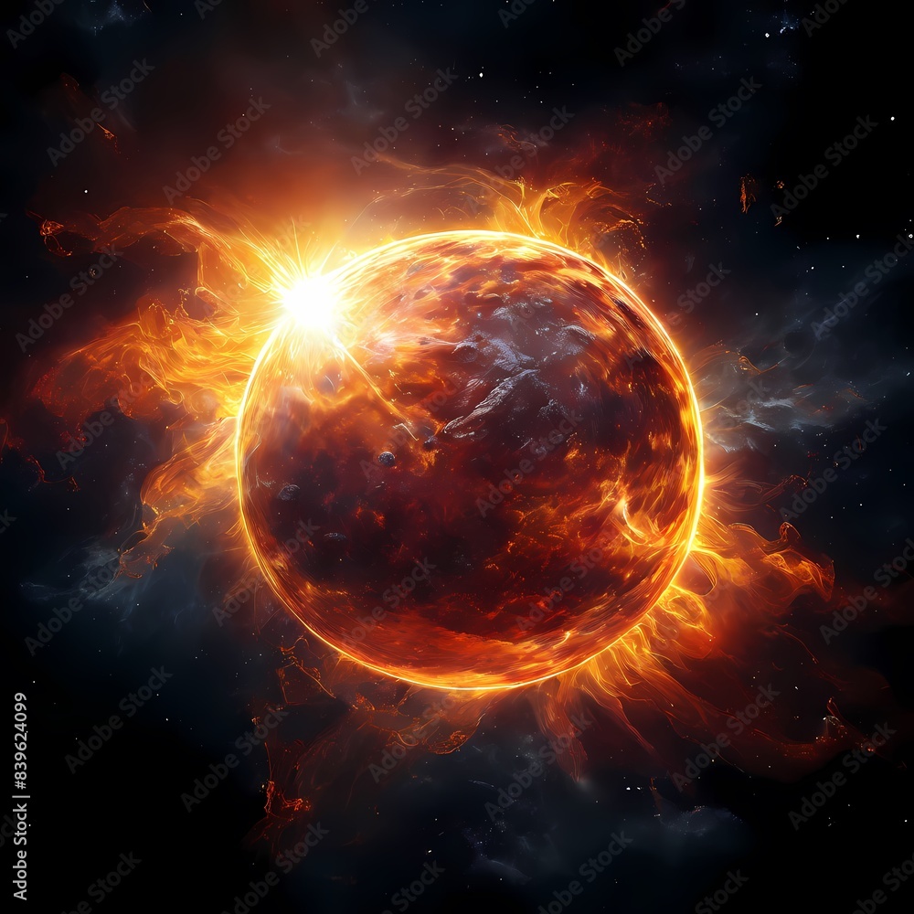 Sun in space for Creative Projects and Design Sun in space for Creative Projects and Design