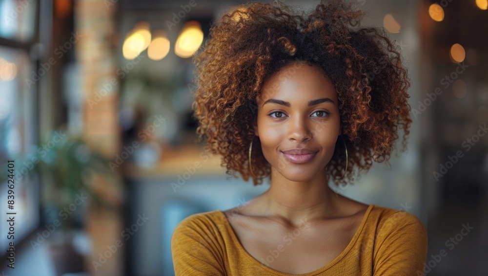 Pay attention to the businesswoman's body language and facial expressions, ensuring that they convey confidence, determination, and joy Pay attention to the businesswoman's body language and facial expressions, ensuring that they convey confidence, determination, and joy