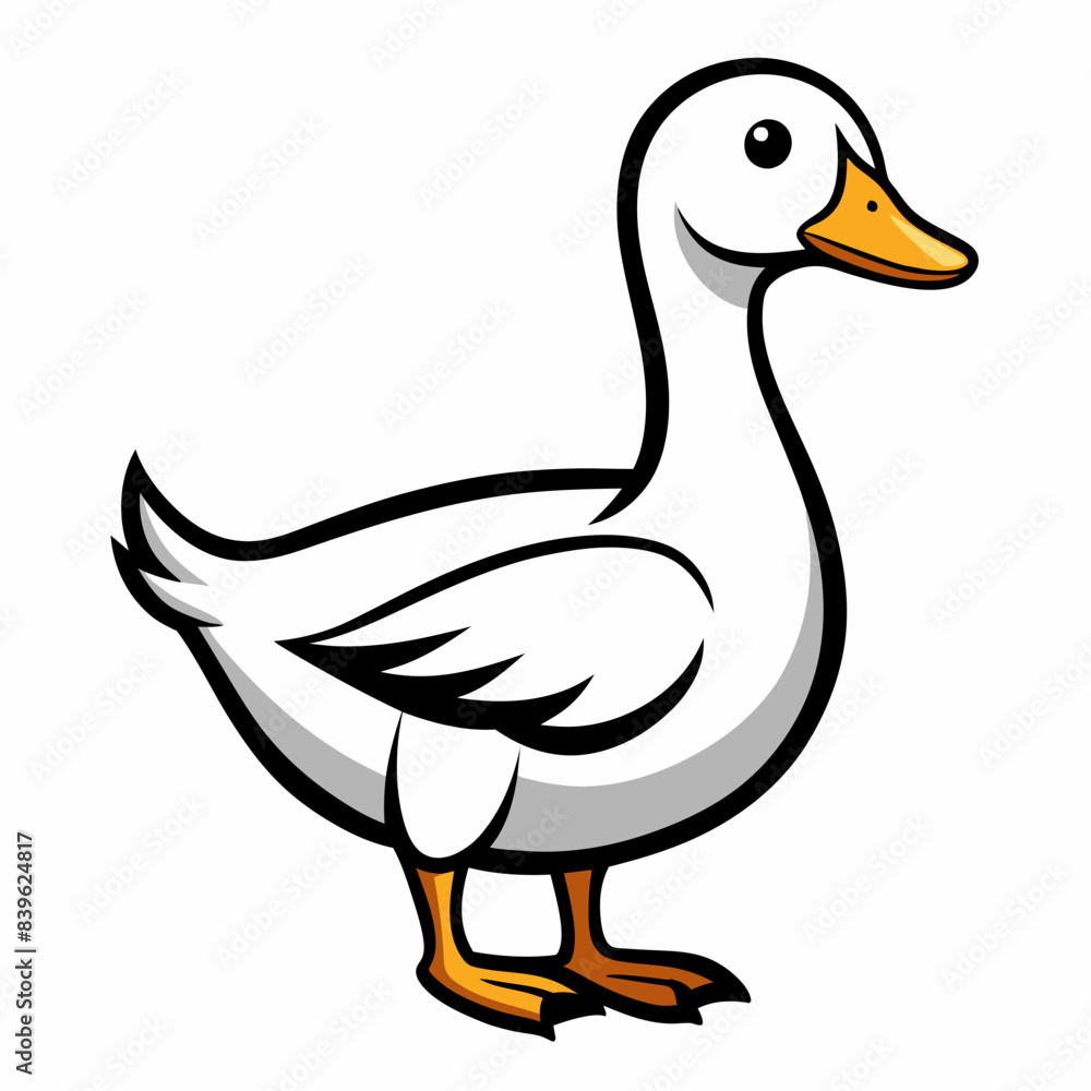 duck different style vector illustration line art duck different style vector illustration line art