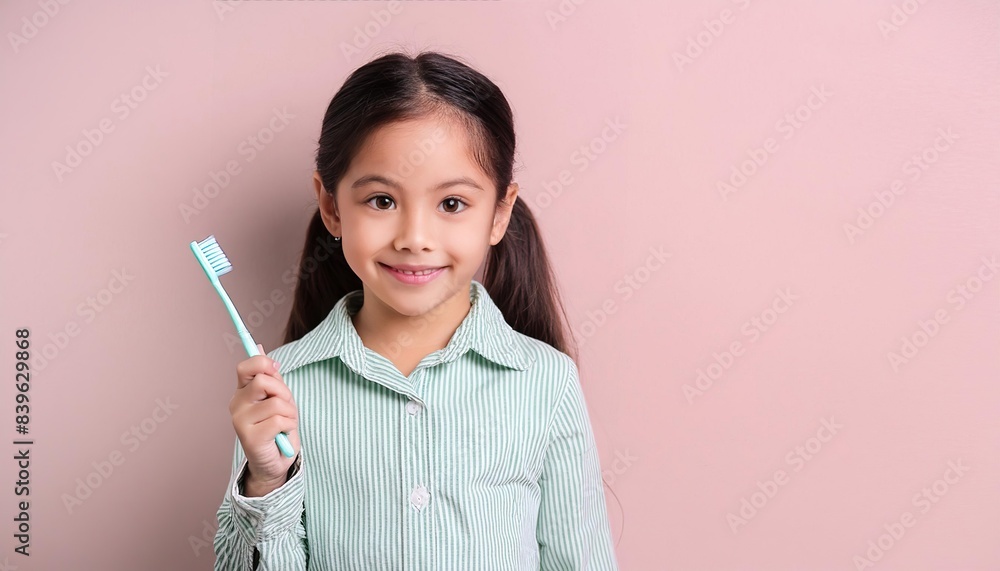 cute little girl kid white teeth smiling holding toothbrush cute little girl kid white teeth smiling holding toothbrush