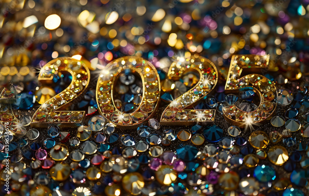 2025 gemstone numbers, new year diamond greeting card, gem celebrate banner, vip crystal eve poster 2025 gemstone numbers, new year diamond greeting card, gem celebrate banner, vip crystal eve poster