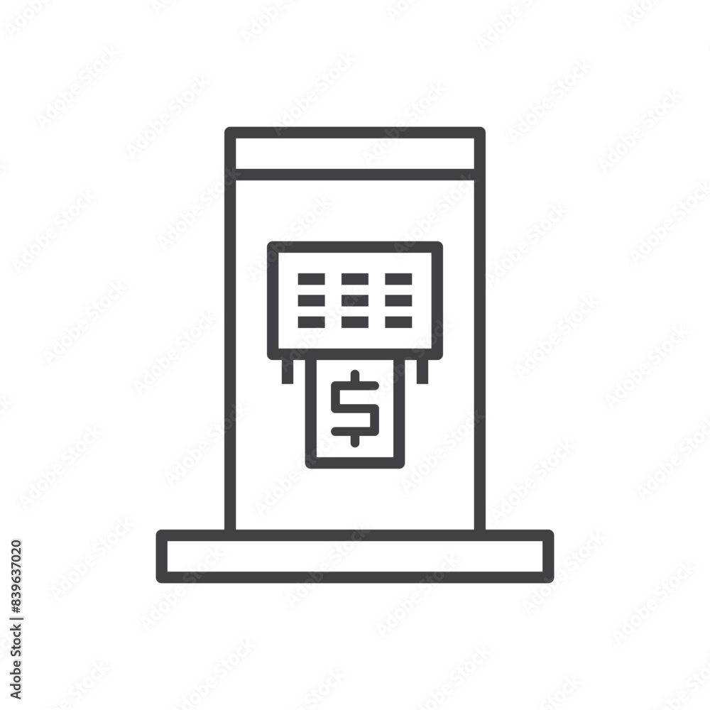 Atm Booth Icon - Money Withdraw Icon Atm Booth Icon - Money Withdraw Icon