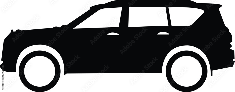 Car icon. The car style vector. Side view black flat isolated on transparent background. Transportation symbol, traffic sign, travel element for website and app Car icon. The car style vector. Side view black flat isolated on transparent background. Transportation symbol, traffic sign, travel element for website and app