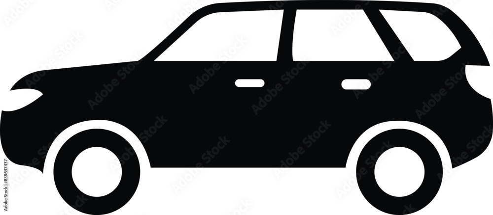 Car icon. The car style vector. Side view black flat isolated on transparent background. Transportation symbol, traffic sign, travel element for website and app Car icon. The car style vector. Side view black flat isolated on transparent background. Transportation symbol, traffic sign, travel element for website and app