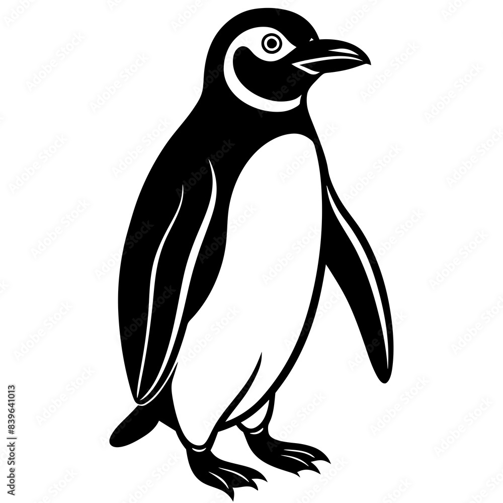 Naklejka premium penguin isolated on white background