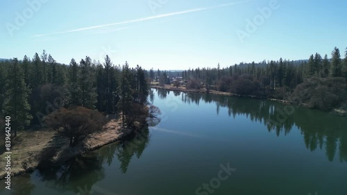 Drone view of river