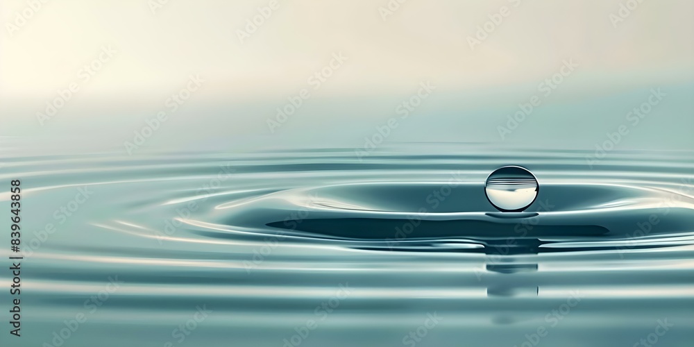 Macro shot of two water droplets on a sleek blue surface. Concept Macro Photography, Water Droplets, Blue Surface, Sleek Texture Macro shot of two water droplets on a sleek blue surface. Concept Macro Photography, Water Droplets, Blue Surface, Sleek Texture