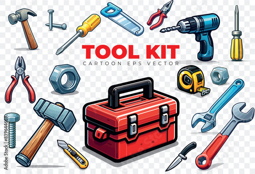 Toolbox EPS Vectors (Made in IA and vectorized in Illustrator)