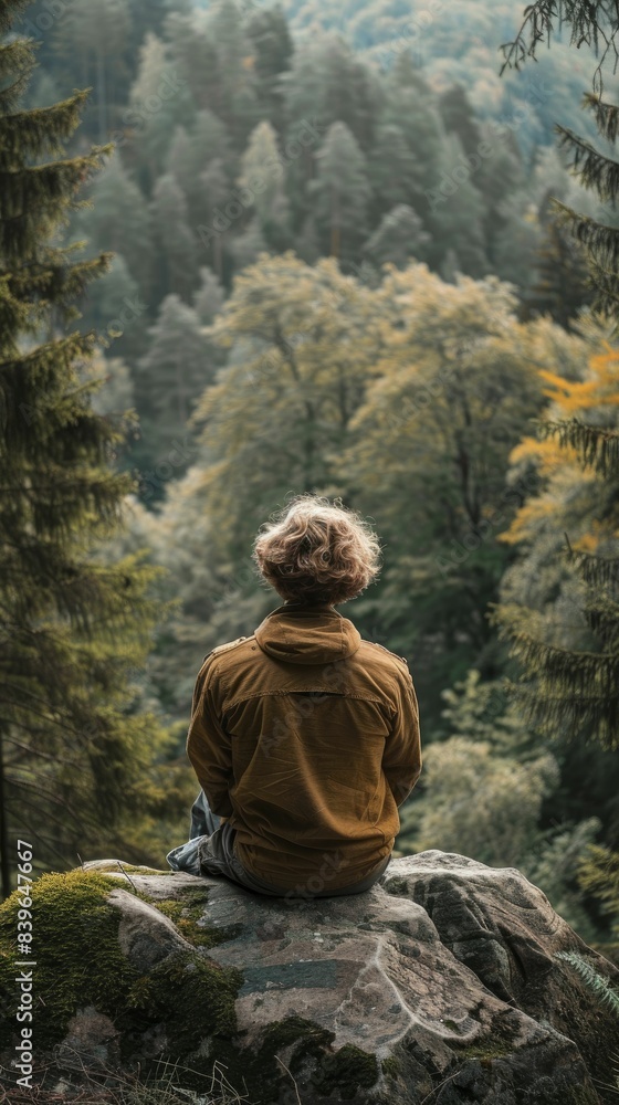 Reconnecting with self through digital detox practices, person enjoying nature without devices, serene forest background, calm and rejuvenating. Reconnecting with self through digital detox practices, person enjoying nature without devices, serene forest background, calm and rejuvenating.