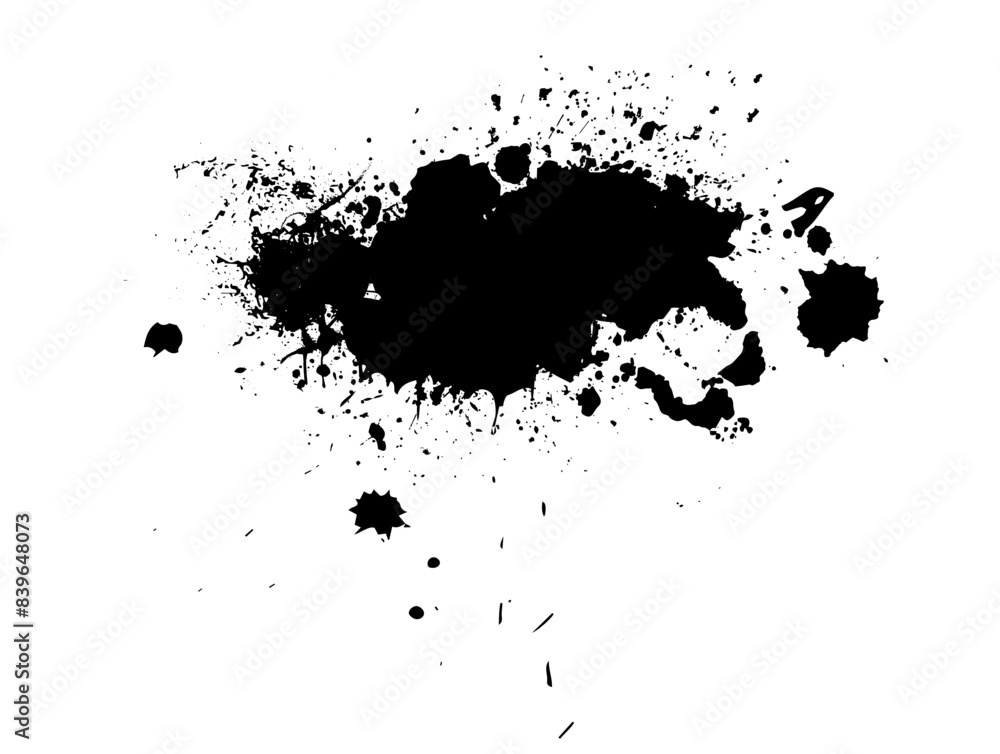 Abstract black blot object. hand drawing. Not AI, Vector illustration Abstract black blot object. hand drawing. Not AI, Vector illustration