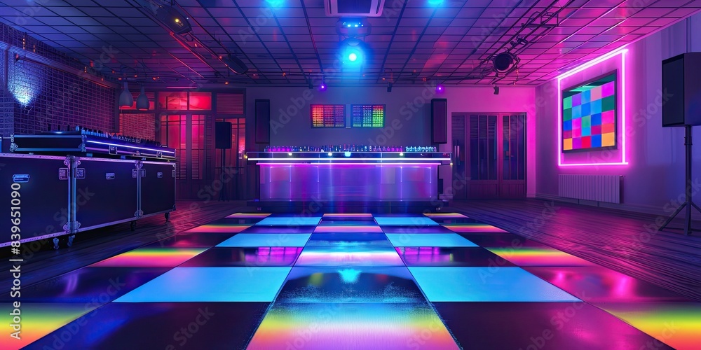 Bright and Lively Nightclub Interior