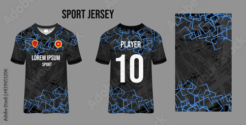 Sport jersey design fabric textile for sublimation.