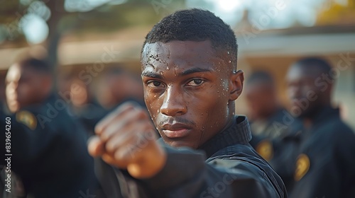 man participating in a Krav Maga selfdefense class learning practical techniques for realworld situations photo