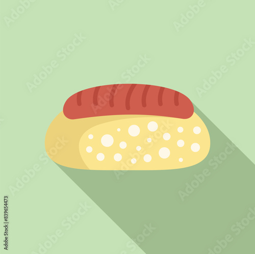 Enjoying a hot dog on a beautiful summer day