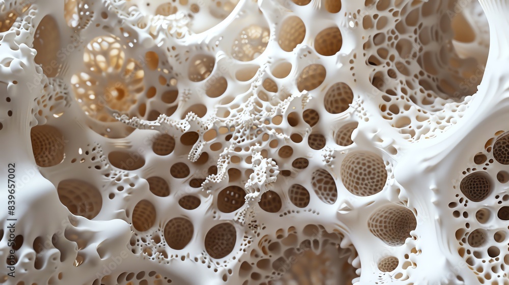 Close-up of a coral-like structure with a rough surface. Close-up of a coral-like structure with a rough surface.