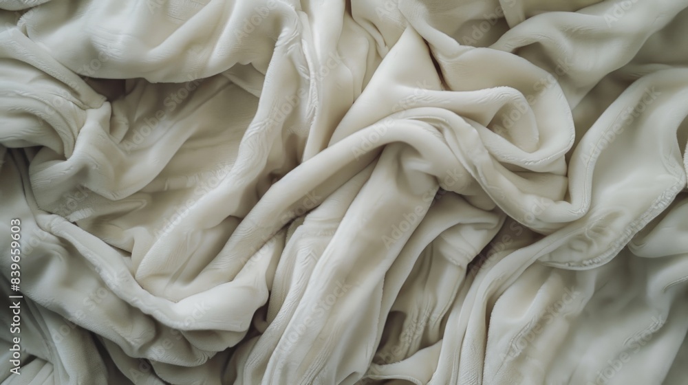 A close-up shot of a pile of white cloth A close-up shot of a pile of white cloth